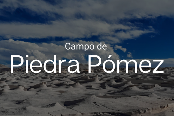 Campo de piedra pómez