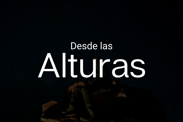 Vistas desde las alturas en la cordillera